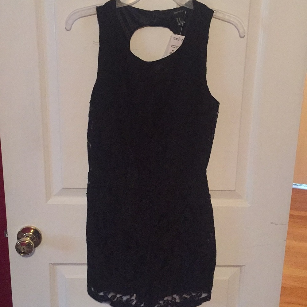 Black lace romper
